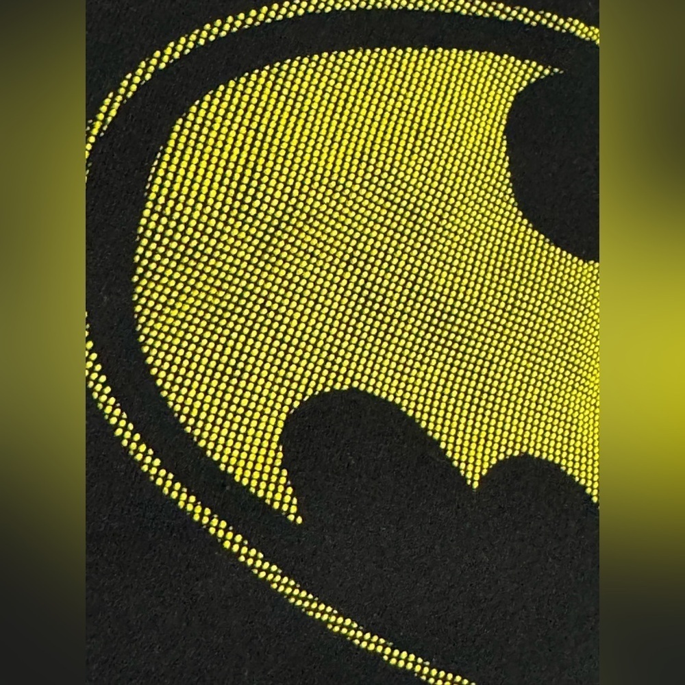 DC Batman Hoodie Black Yellow Cotton Polyester Pullover Men Size XL - Picture 7 of 11